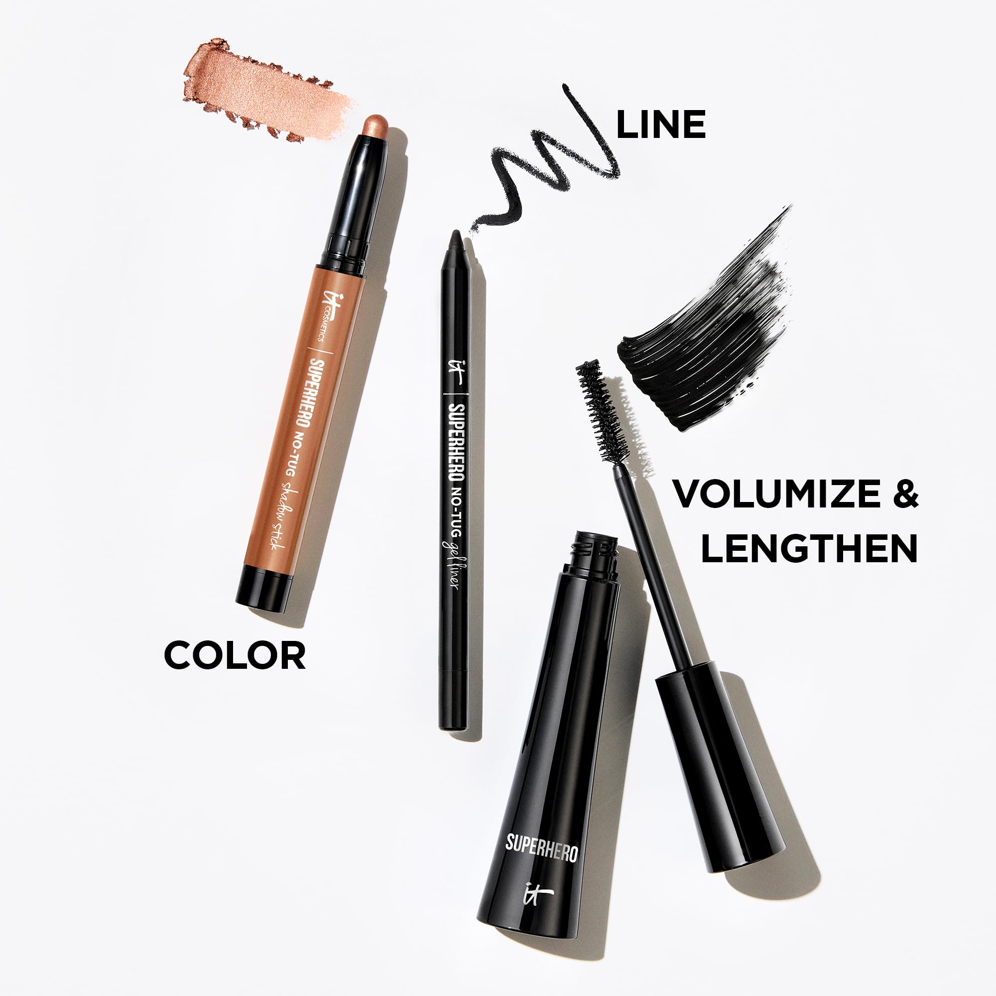 IT Cosmetics Superhero Mascara applying from root with wiggle motion for lift