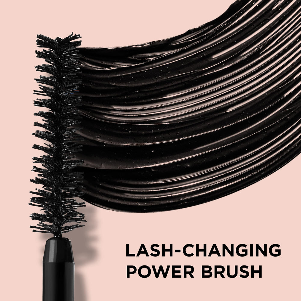 IT Cosmetics Superhero Mascara bottle label highlights collagen and peptides.