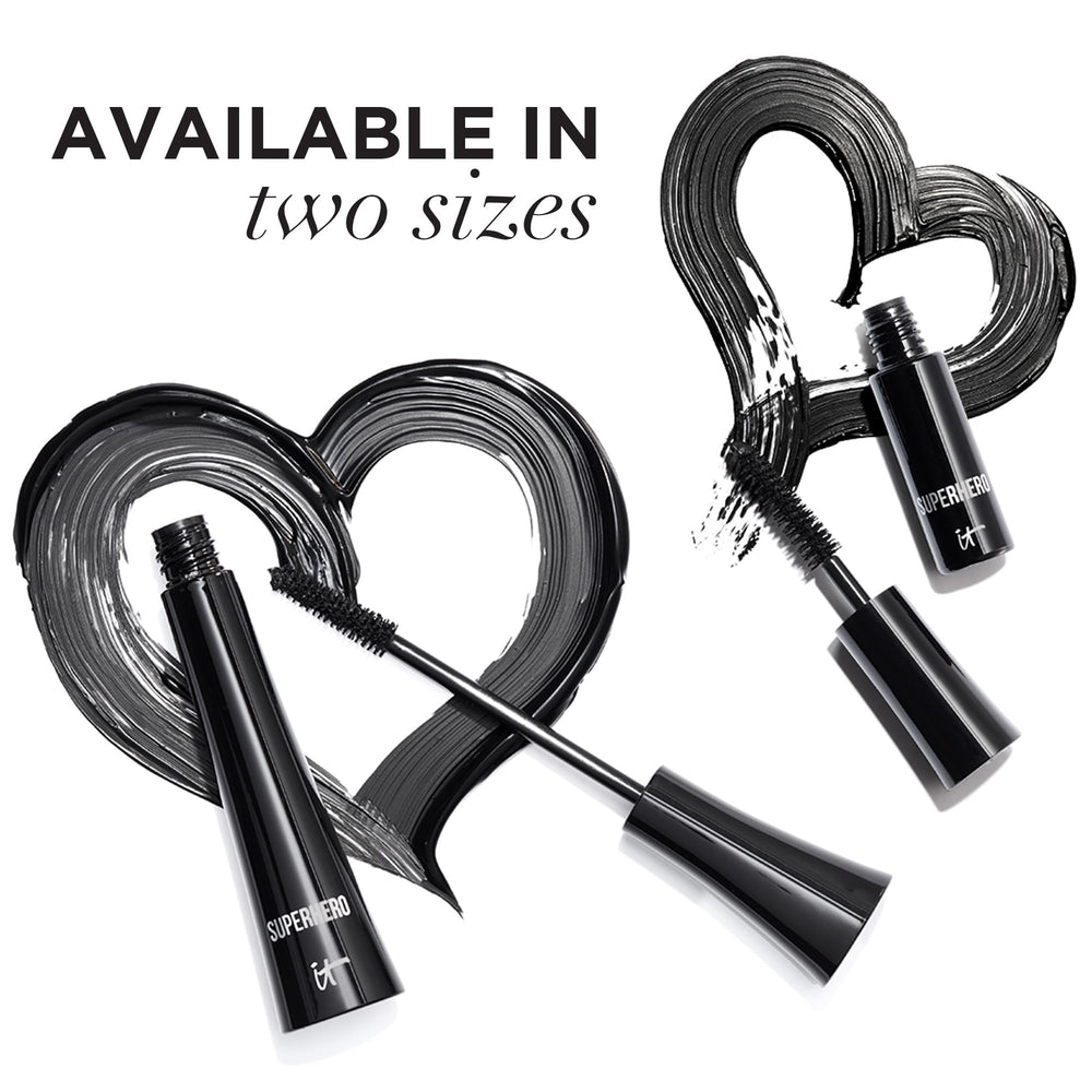 IT Cosmetics Superhero Mascara morning routine use for quick lift.