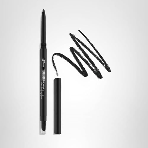 IT Cosmetics Superhero No-Tug Retractable Eyeliner automatic mechanism demonstrates effortless, sharpening-free use