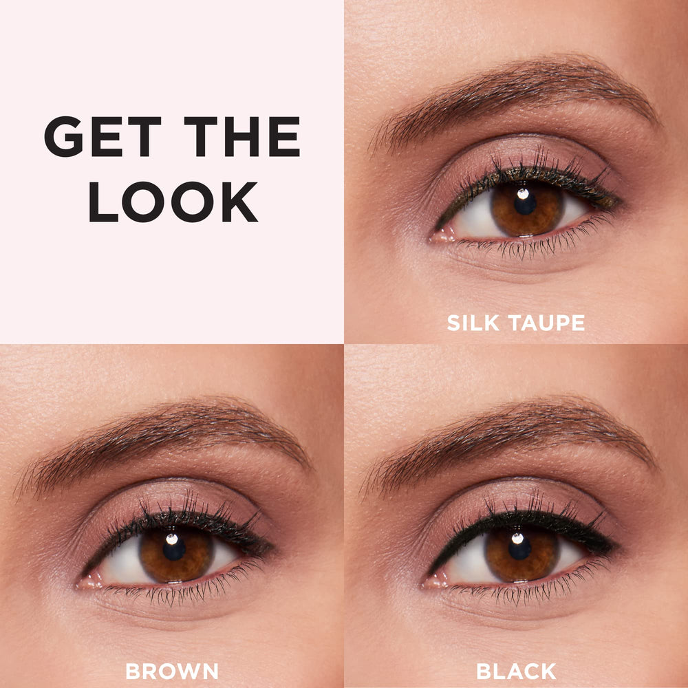 IT Cosmetics Superhero No-Tug Retractable Eyeliner swatch black reveals rich pigment for bold definition