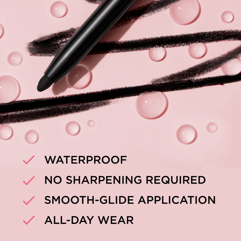 IT Cosmetics Superhero No-Tug Retractable Eyeliner tip closeup demonstrates precise lines and control