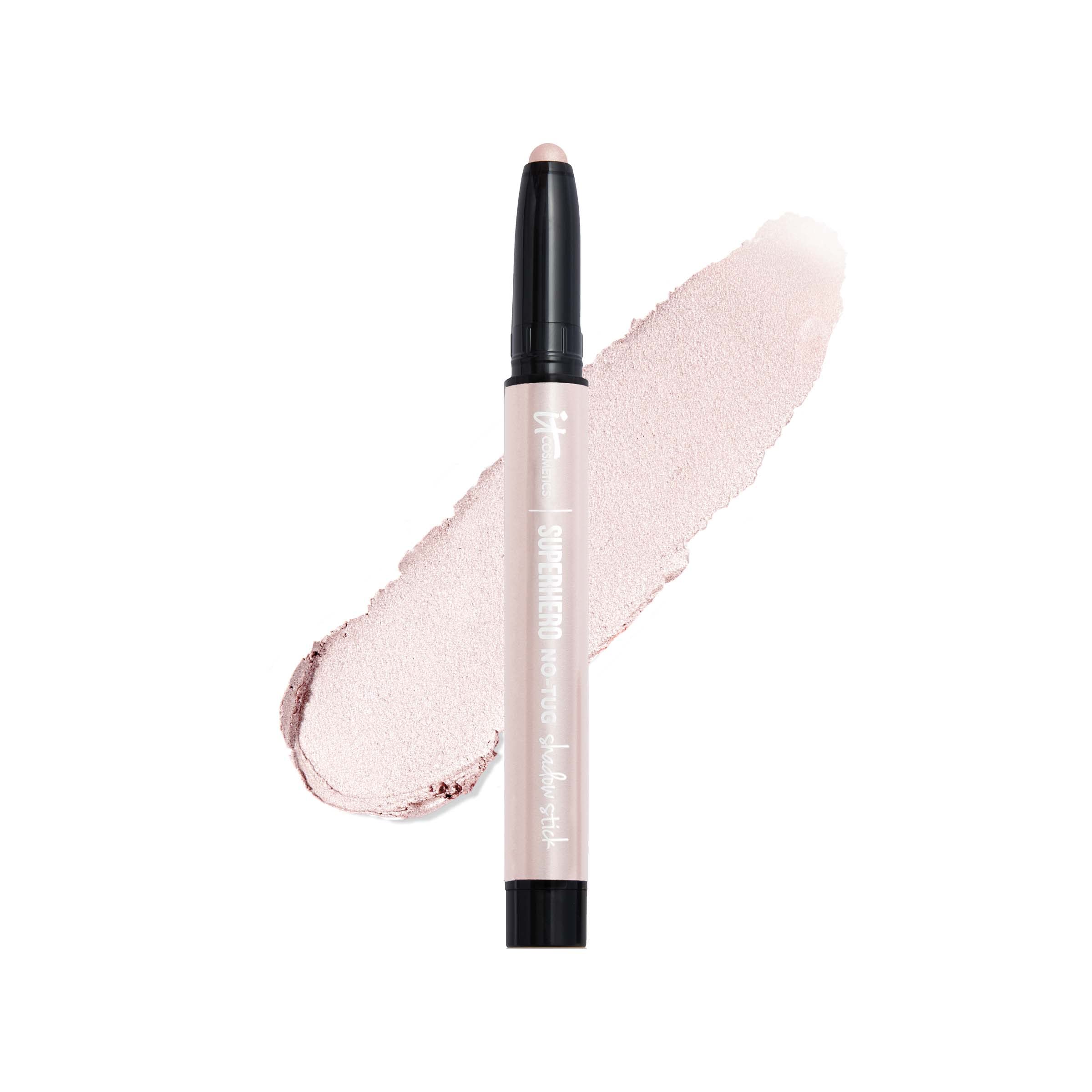 IT Cosmetics Superhero shadow stick Passionate Pearl cap close-up for a luxe, long-lasting look