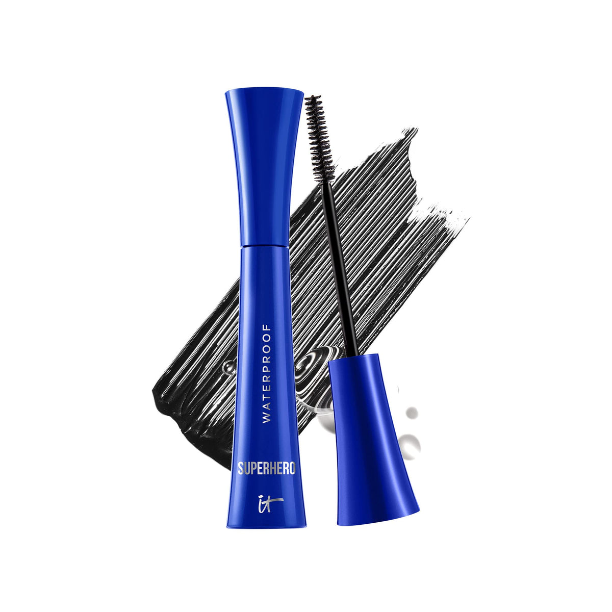 IT Cosmetics Superhero mascara bottle showing long-wear formula