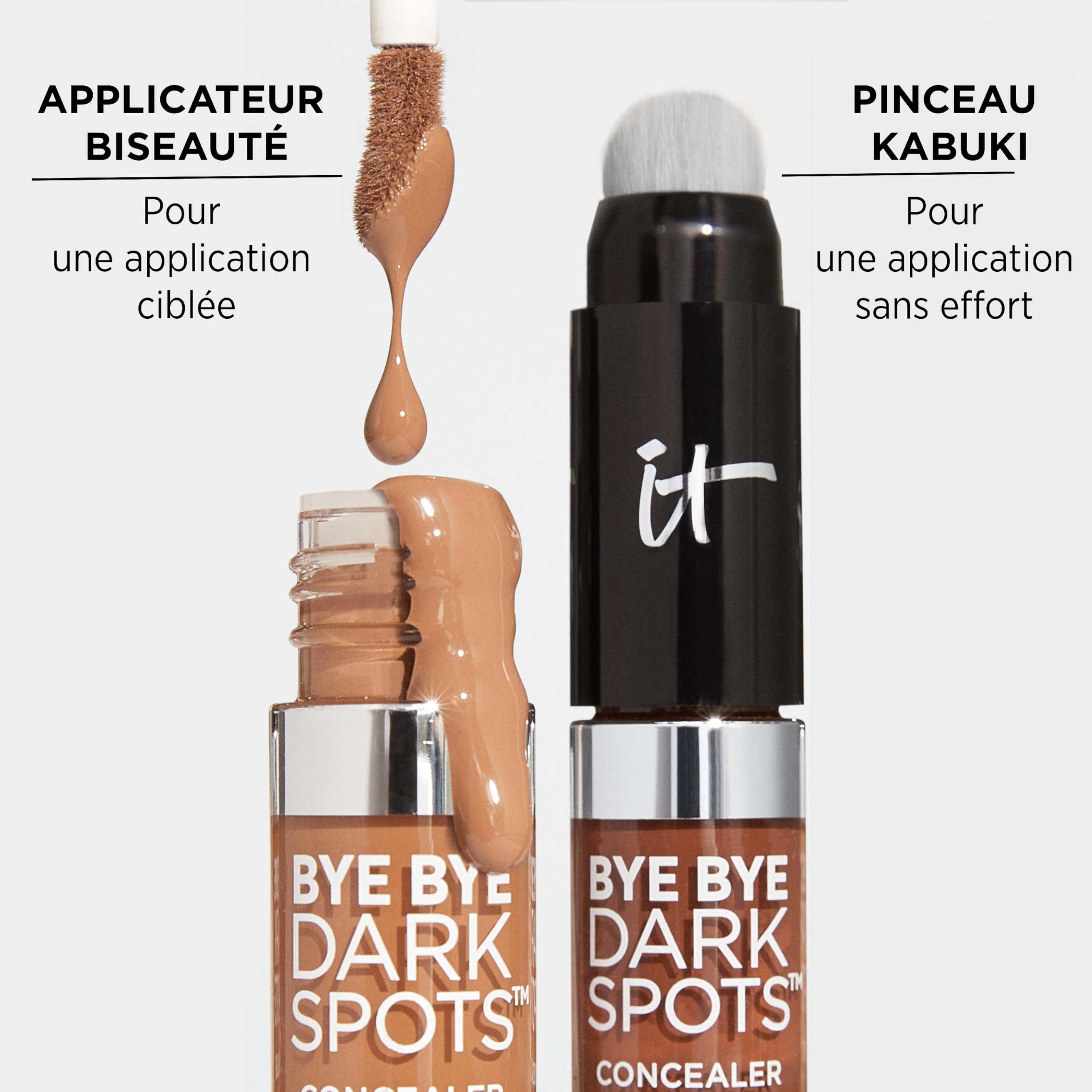 Fragrance-free vegan formula by IT Cosmetics for sensitive skin suitability.