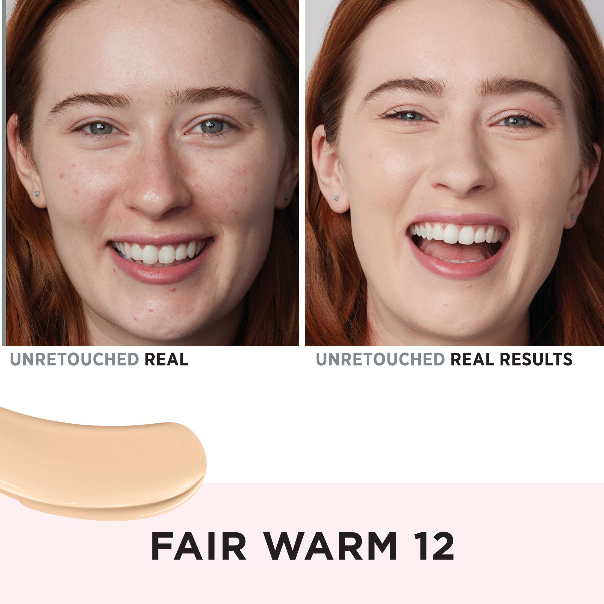 IT Cosmetics Your Skin But Better Foundation swatches on skin Fair Warm 12