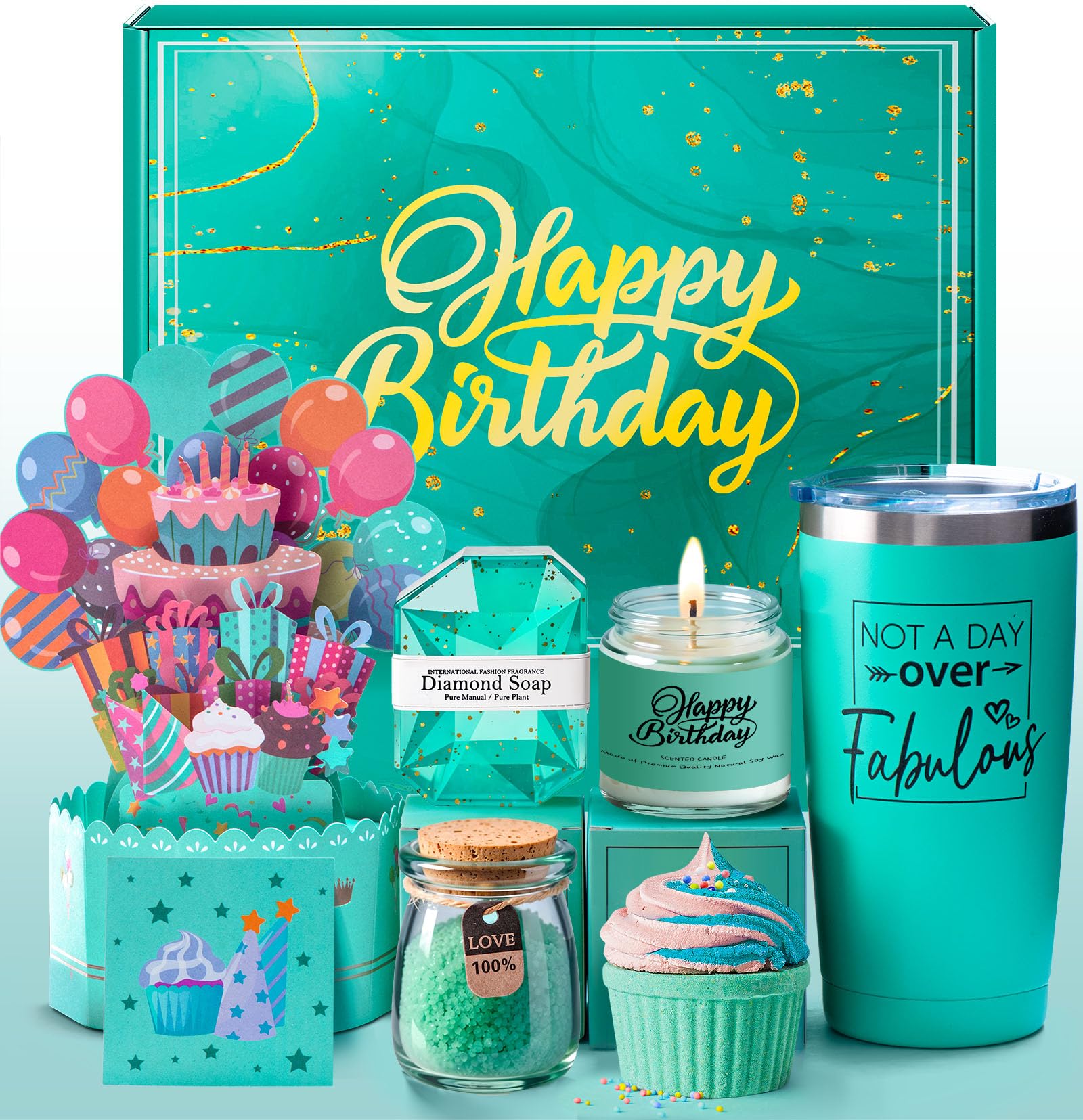 ITABLETAS birthday gift basket packaging on display for an elegant presentation