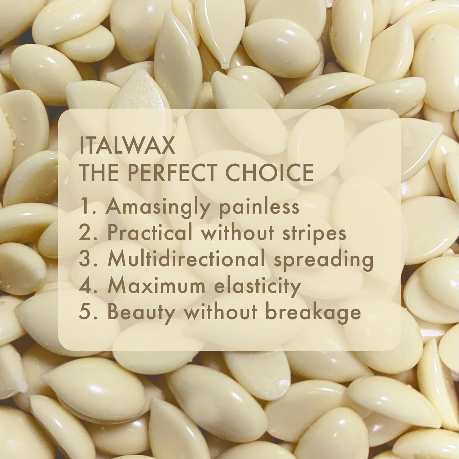 Italwax bikini area waxing safe use for precise bikini-line hair removal.