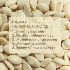 Italwax bikini area waxing safe use for precise bikini-line hair removal.