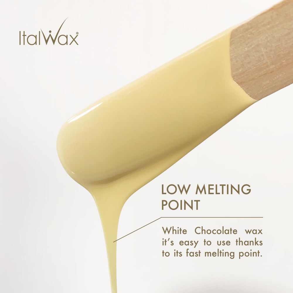 Italwax hard wax beads macro showing texture for easy application.