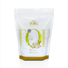 Italwax Top Line Argan Jelly Wax jar close-up showing fast-drying gel for efficient waxing.