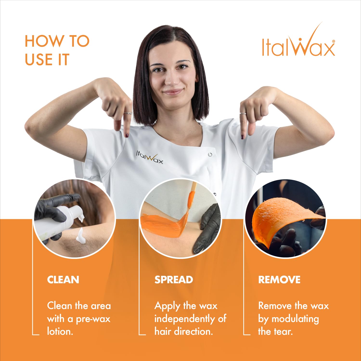Italwax Top Line Coral hard wax beginner-friendly application supports even distribution