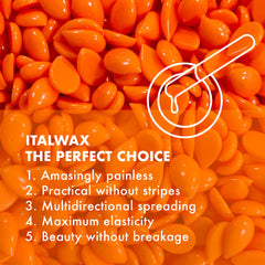 Italwax Top Line Coral wax used for bikini area waxing with smooth results