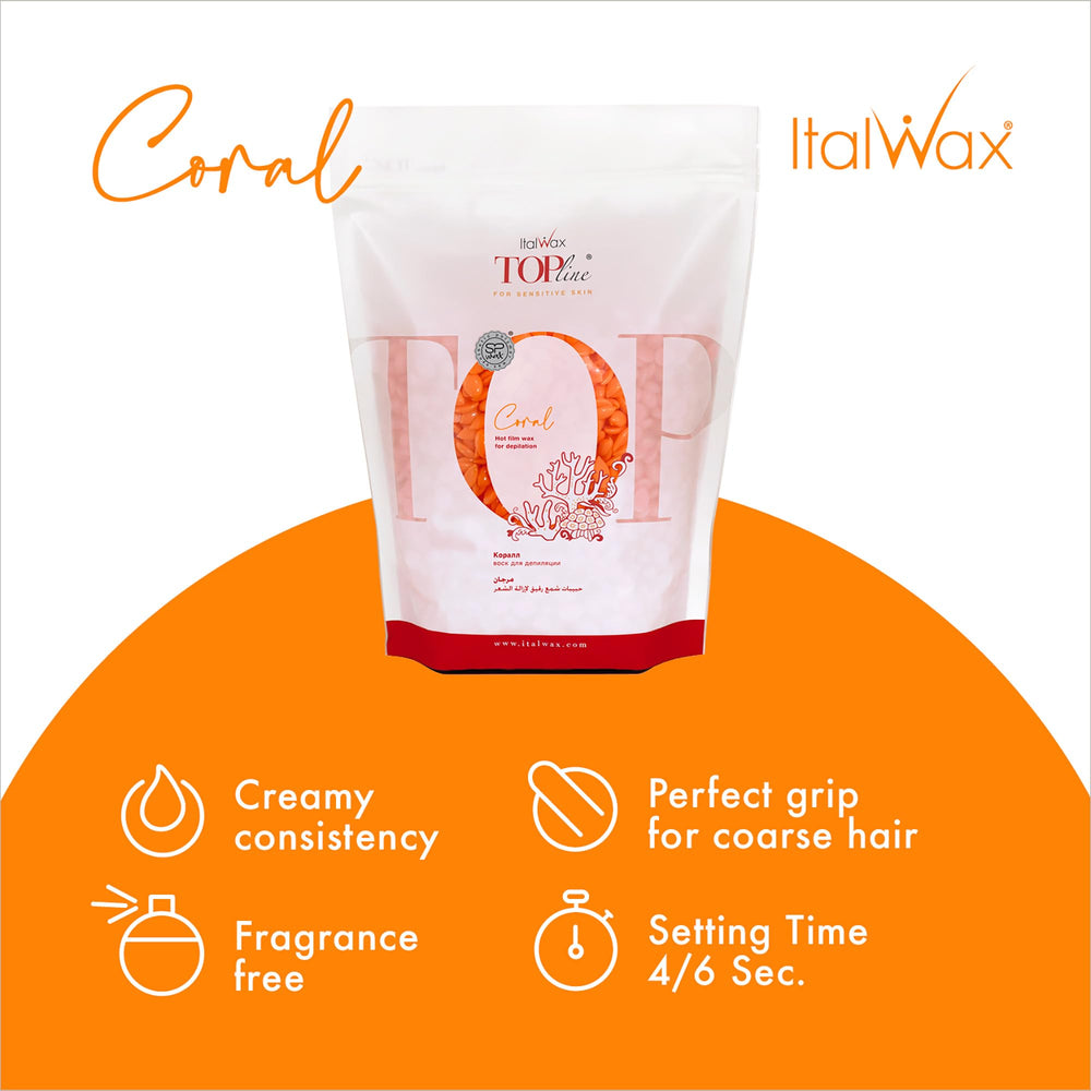 Italwax Coral wax cream texture highlights strong grip for precision