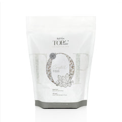 Italwax Top Line Crystal jar close-up shows fragrance- and colorant-free formula for sensitive skin.
