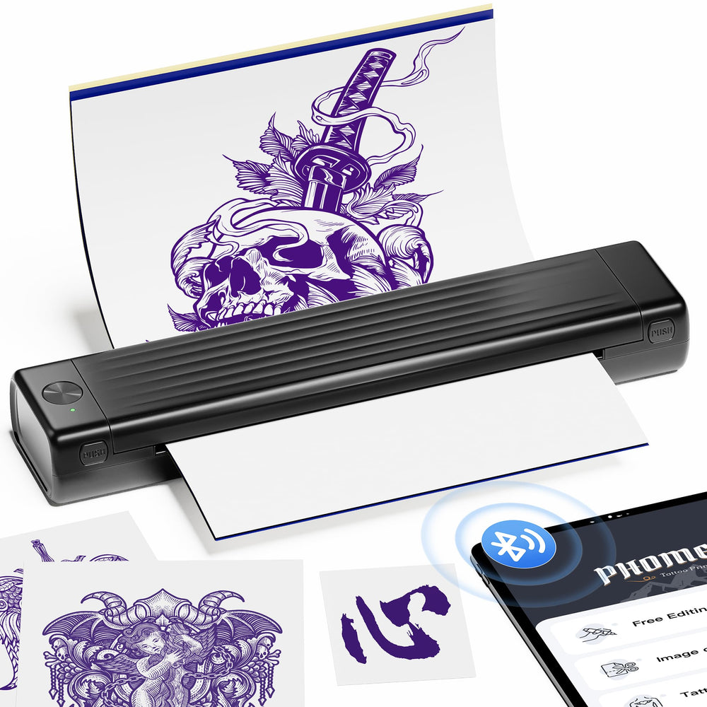 Itari Tattoo Stencil Printer Kit setup shows quick wireless setup for beginners
