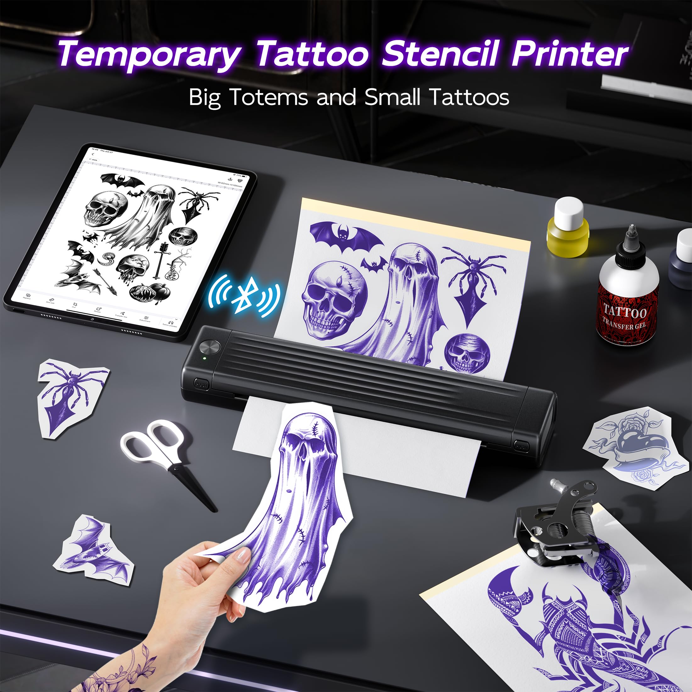 Itari Tattoo Stencil creates safe temporary tattoos on skin