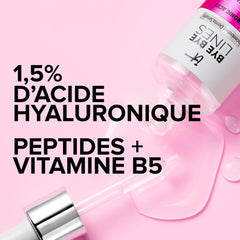 IT Cosmetics Bye Bye Lines serum texture swatch reveals lightweight, fast-absorbing hydration.