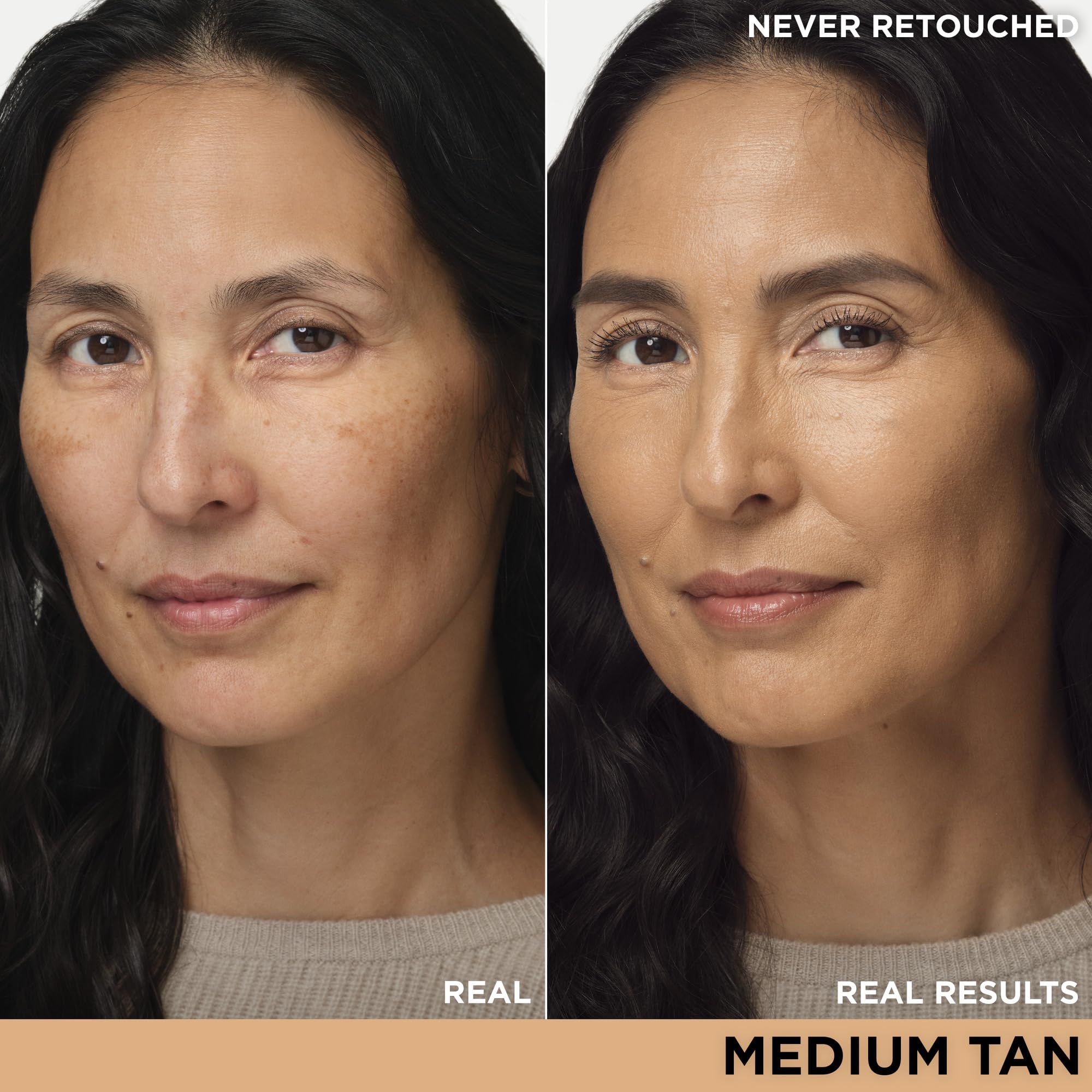 IT Cosmetics CC+ Nude Glow swirled-on-skin swatch reveals smooth, radiant tone.