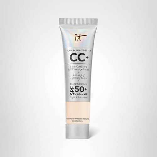 IT Cosmetics CC+ Cream Travel fits easily in a makeup bag for travel.