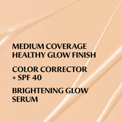 IT Cosmetics CC+ Nude Glow application brush demonstrates easy buffing.