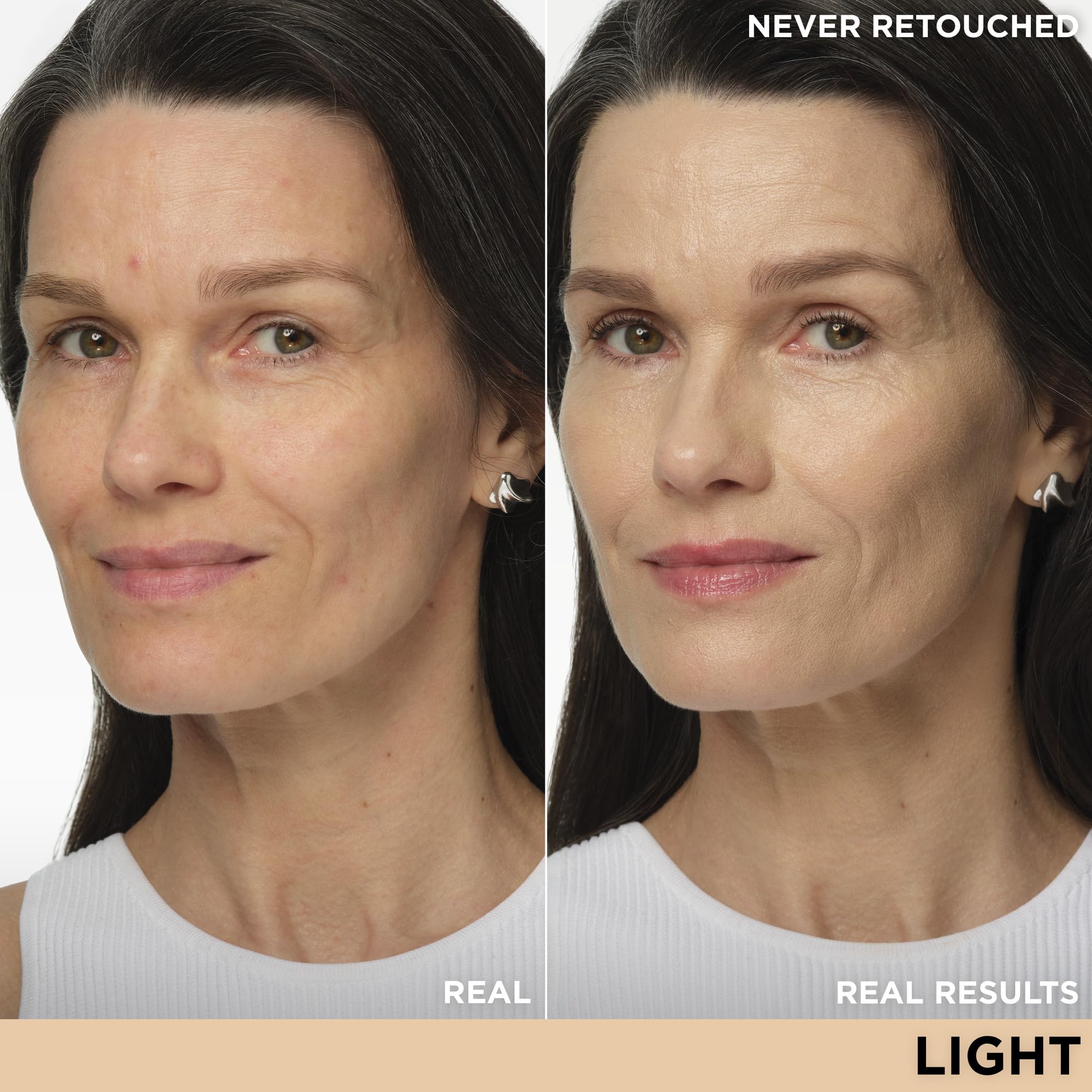 IT Cosmetics CC+ Nude Glow swatches show skin-tone matching glow.