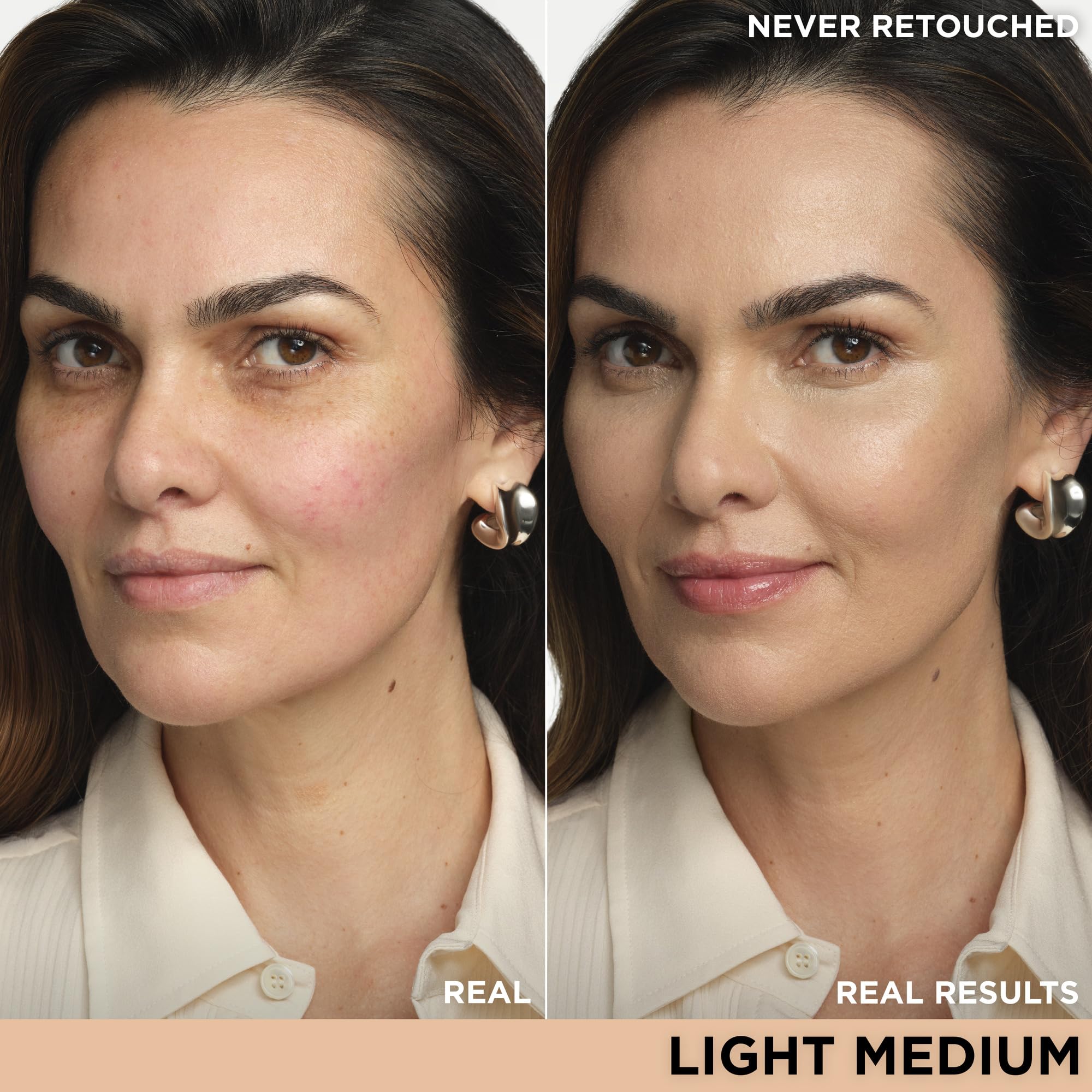 IT Cosmetics CC+ Travel SPF 50 pump demonstrates quick sun protection with buildable coverage.