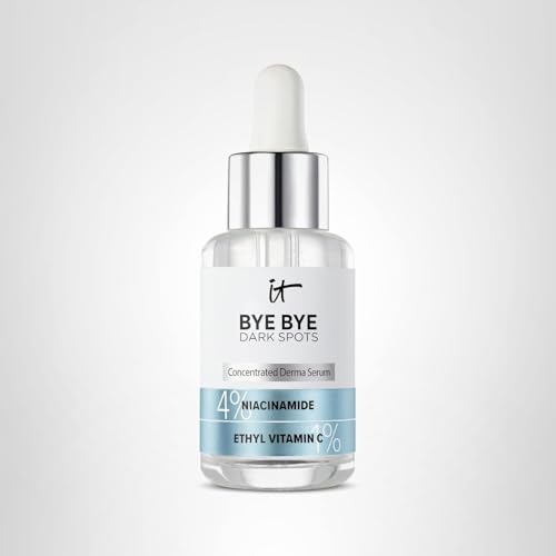 Pumped IT Cosmetics serum bottle close-up for easy daily dispensing.