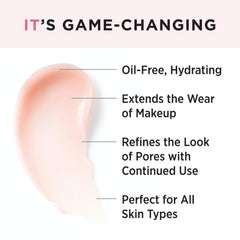 IT Cosmetics Your Skin But Better Primer+ under-makeup application provides a hydrated, refined base