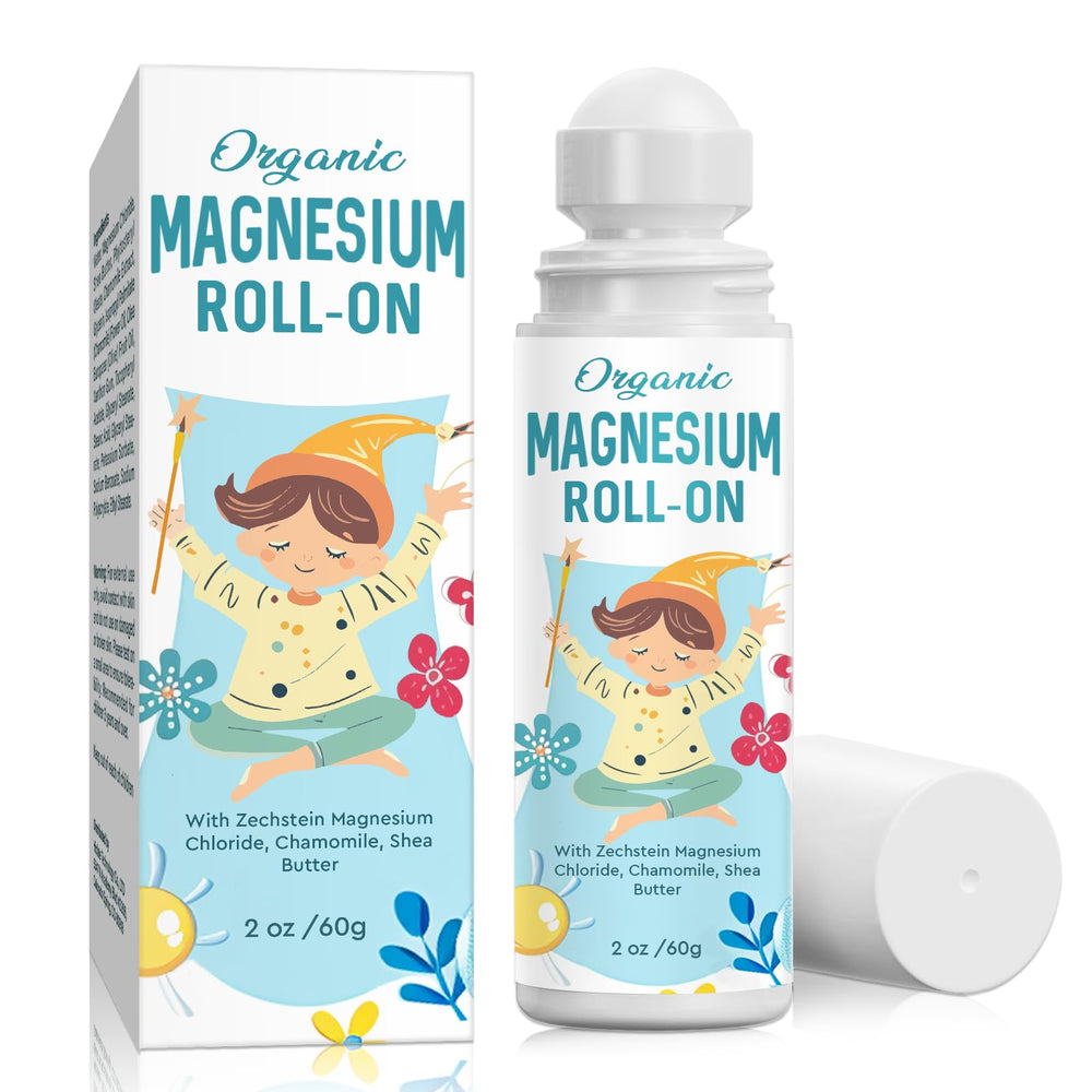 ITECFREELY Magnesium Lotion for Kids Sleep bottle shows calming bedtime support.