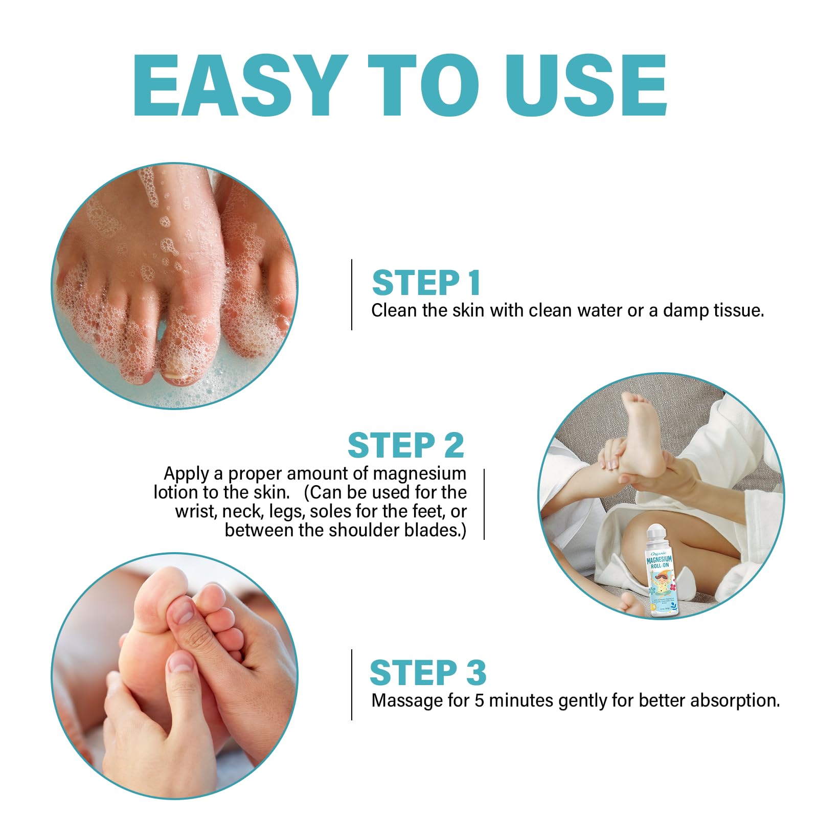 ITECFREELY Magnesium Lotion moisturizes young skin with fast absorbing hydration.