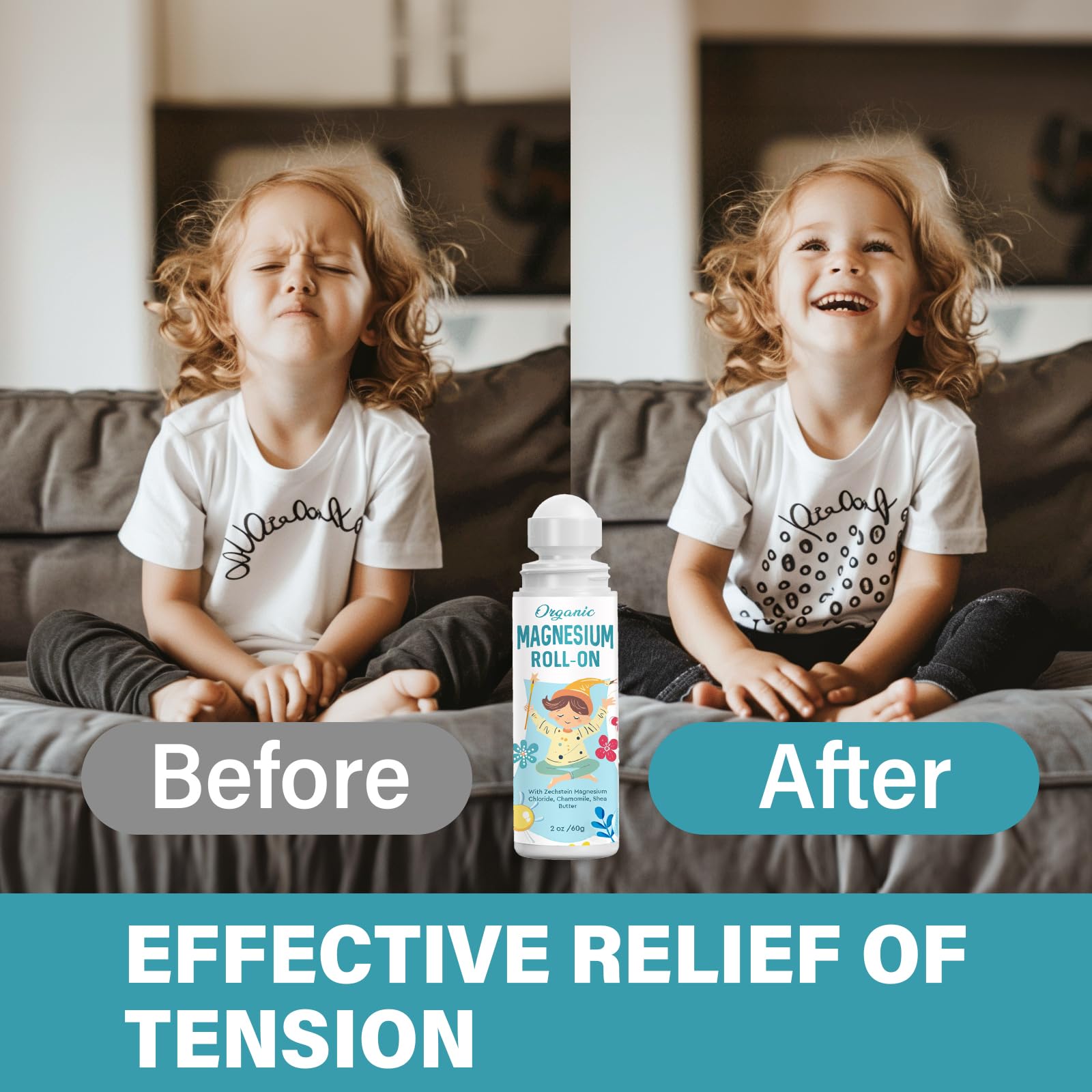 ITECFREELY Magnesium Lotion Roll-On applicator enables quick relaxation on the go.