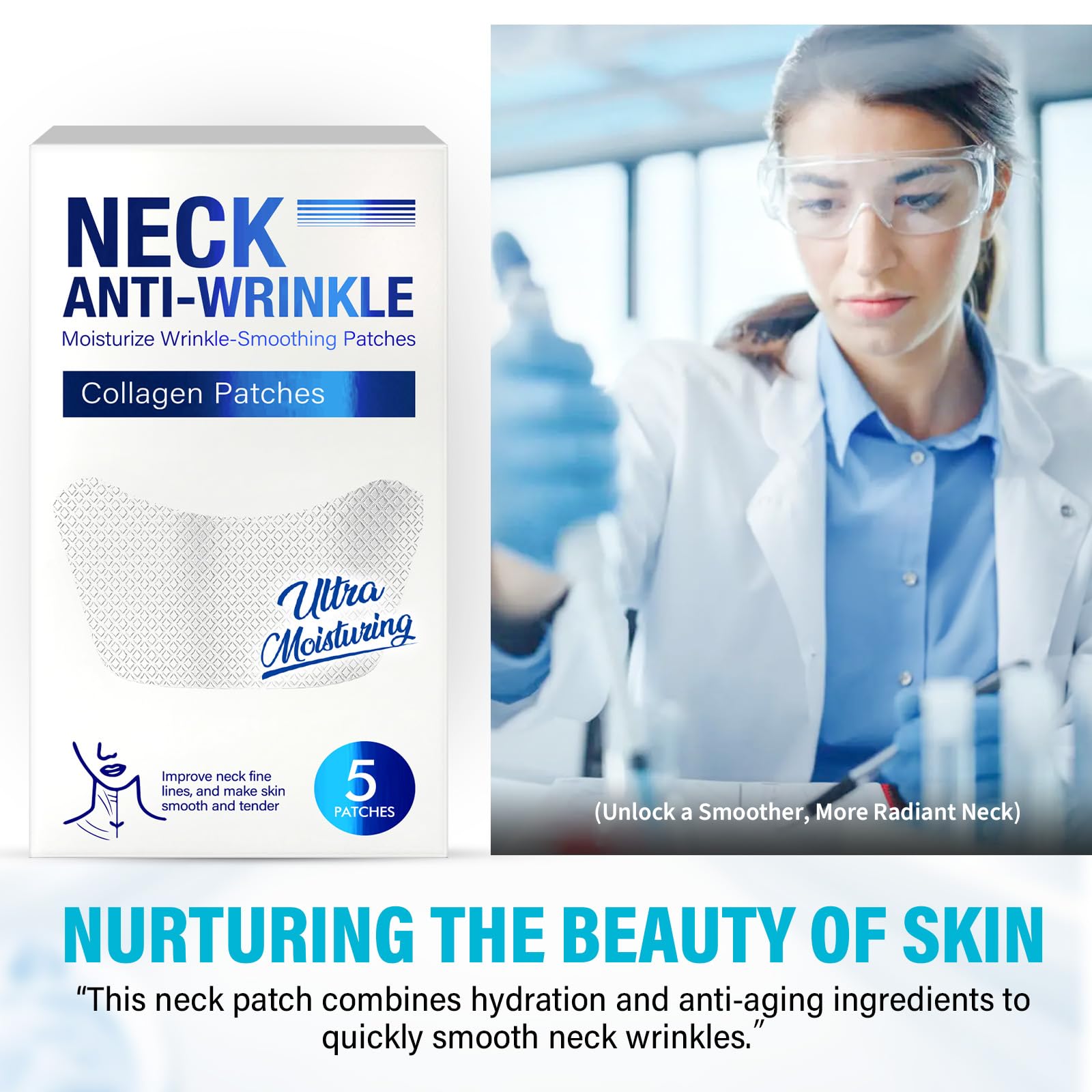 ITECFREELY night-time routine patch visual highlights moisturizing and nourishing benefits.