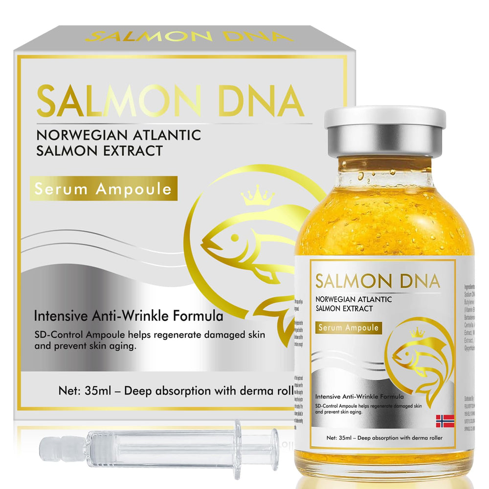 ITECFREELY Salmon DNA Serum bottle for anti-aging and hydration support.