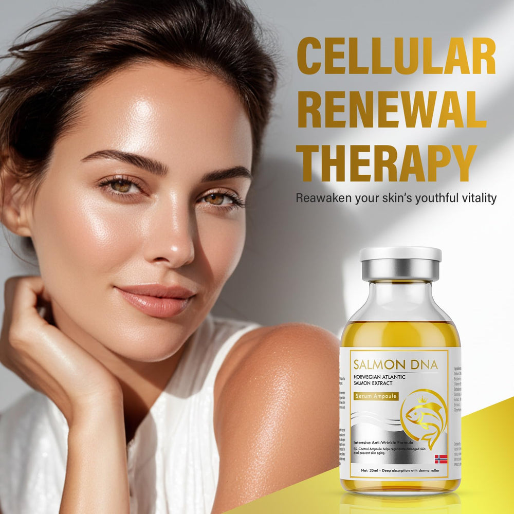 ITECFREELY Salmon DNA Serum texture close-up suggests rich hydration and nourishment.