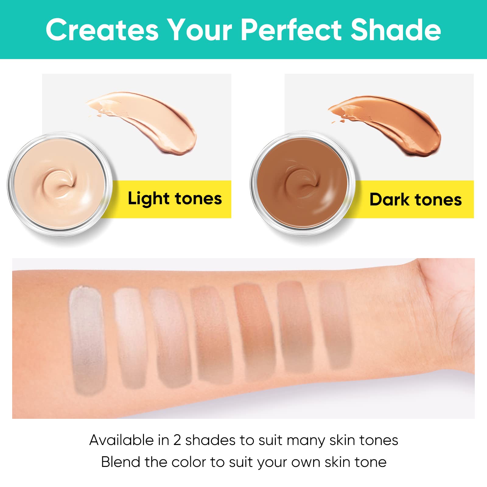 ITECFREELY Tattoo Cover Up Makeup waterproof wear ensures long-lasting coverage