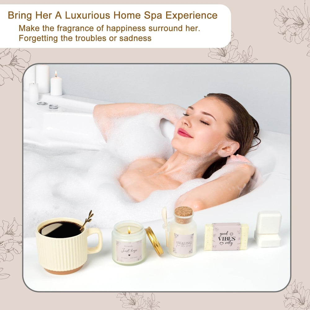 Ithmahco Thinking of You Gift Basket bath set delivers soothing, luxurious baths