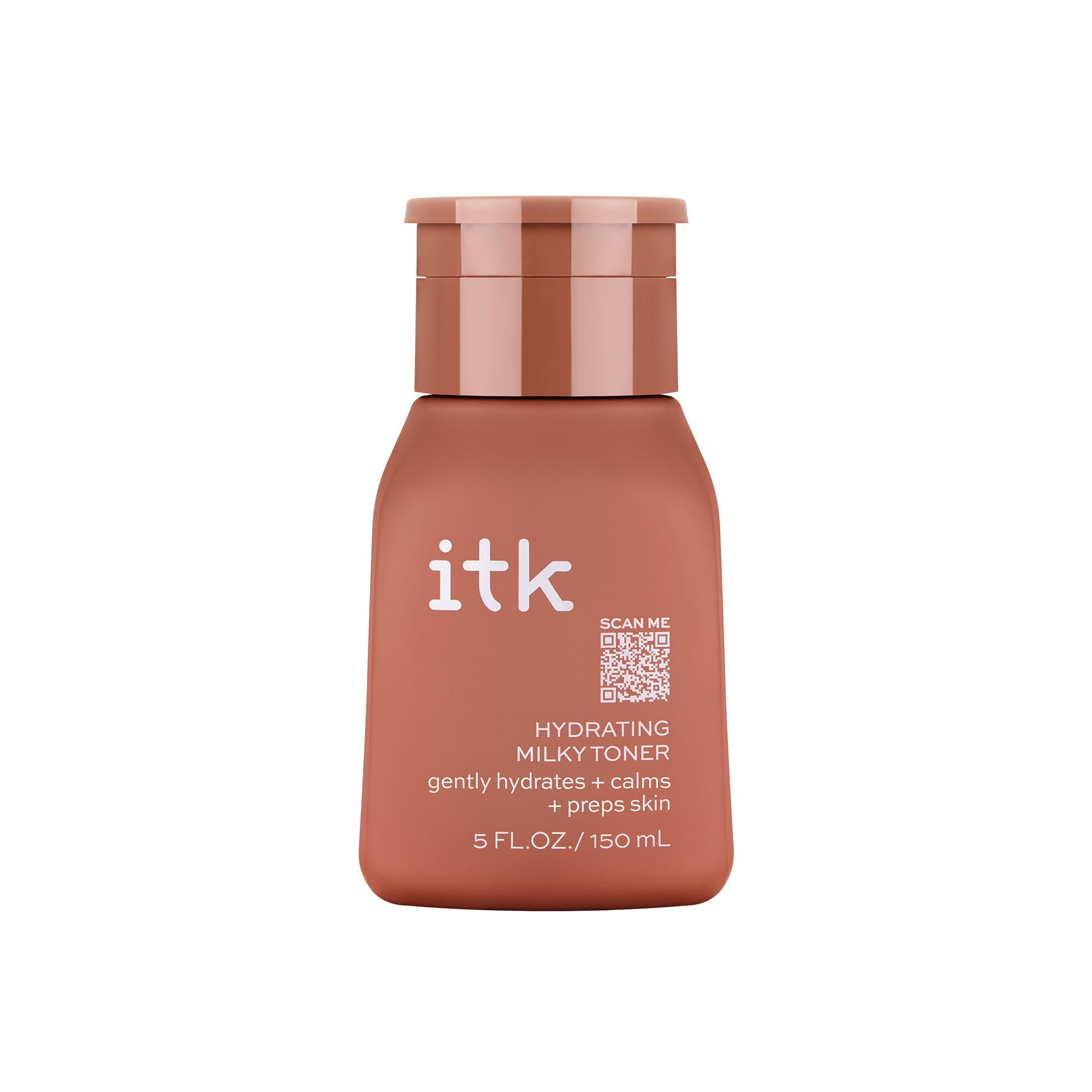 ITK Hydrating Milky Toner bottle being poured for instant hydration