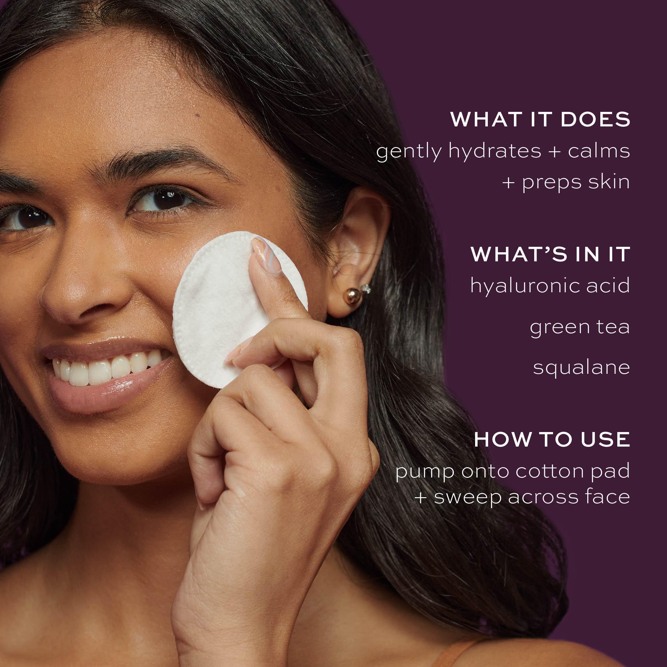 ITK Milky Toner texture swatch shows creamy, gentle hydration for daily use