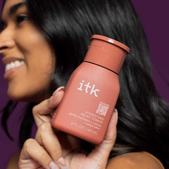 ITK Milky Toner with squalane droplets smooths and nourishes dry skin