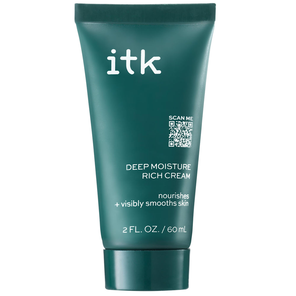 ITK Deep Moisture Cream jar close-up for daily hydration.