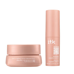 ITK Skincare under-eye stick close-up emphasizes cooling sensation and easy application