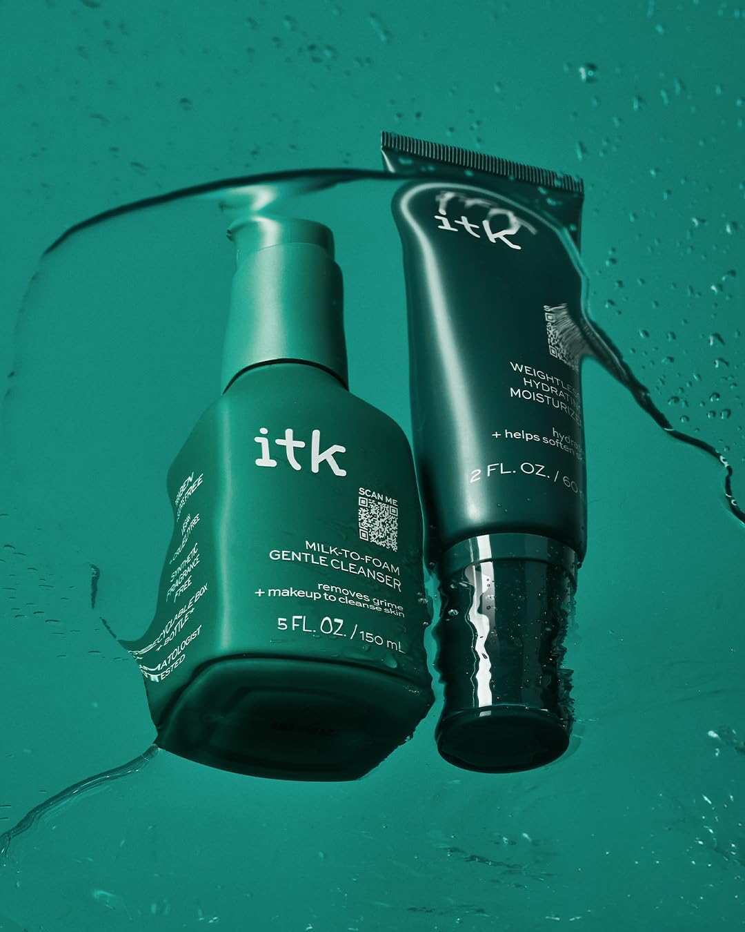 ITK Skincare gift-set flatlay highlights a thoughtful skincare gift