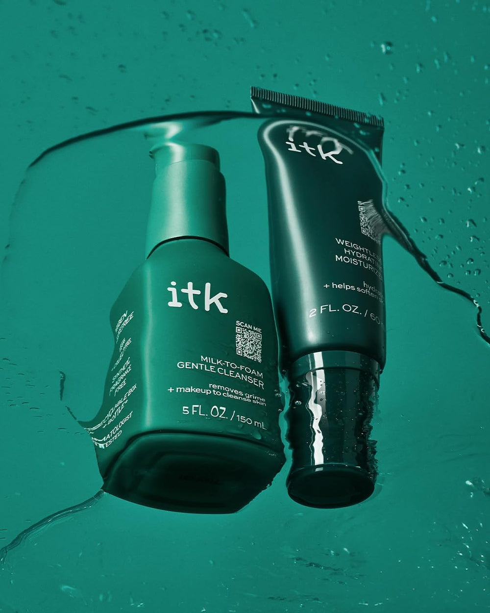 ITK Skincare gift-set flatlay highlights a thoughtful skincare gift