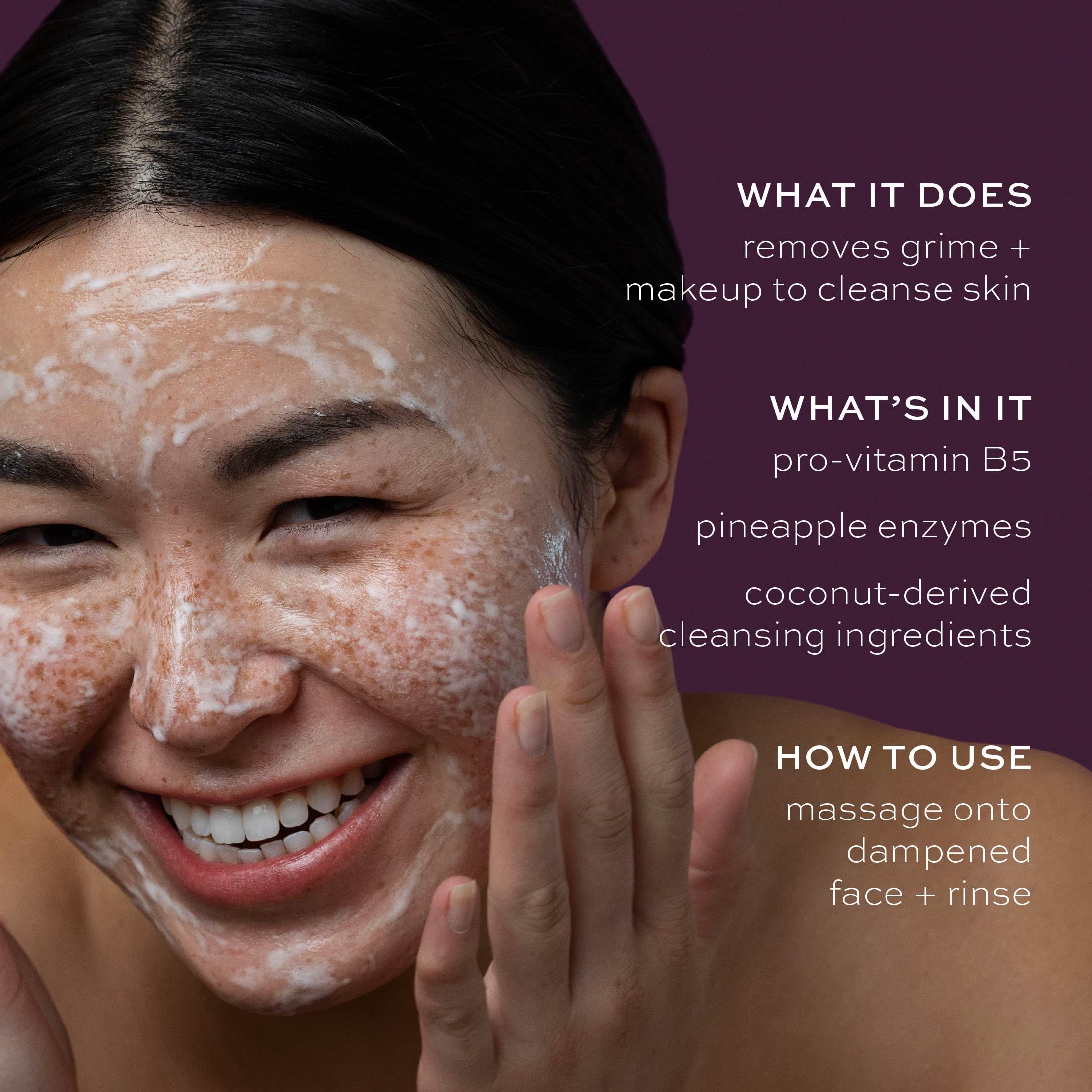 ITK Skincare makeup remover action demonstrates quick cleanse without heaviness