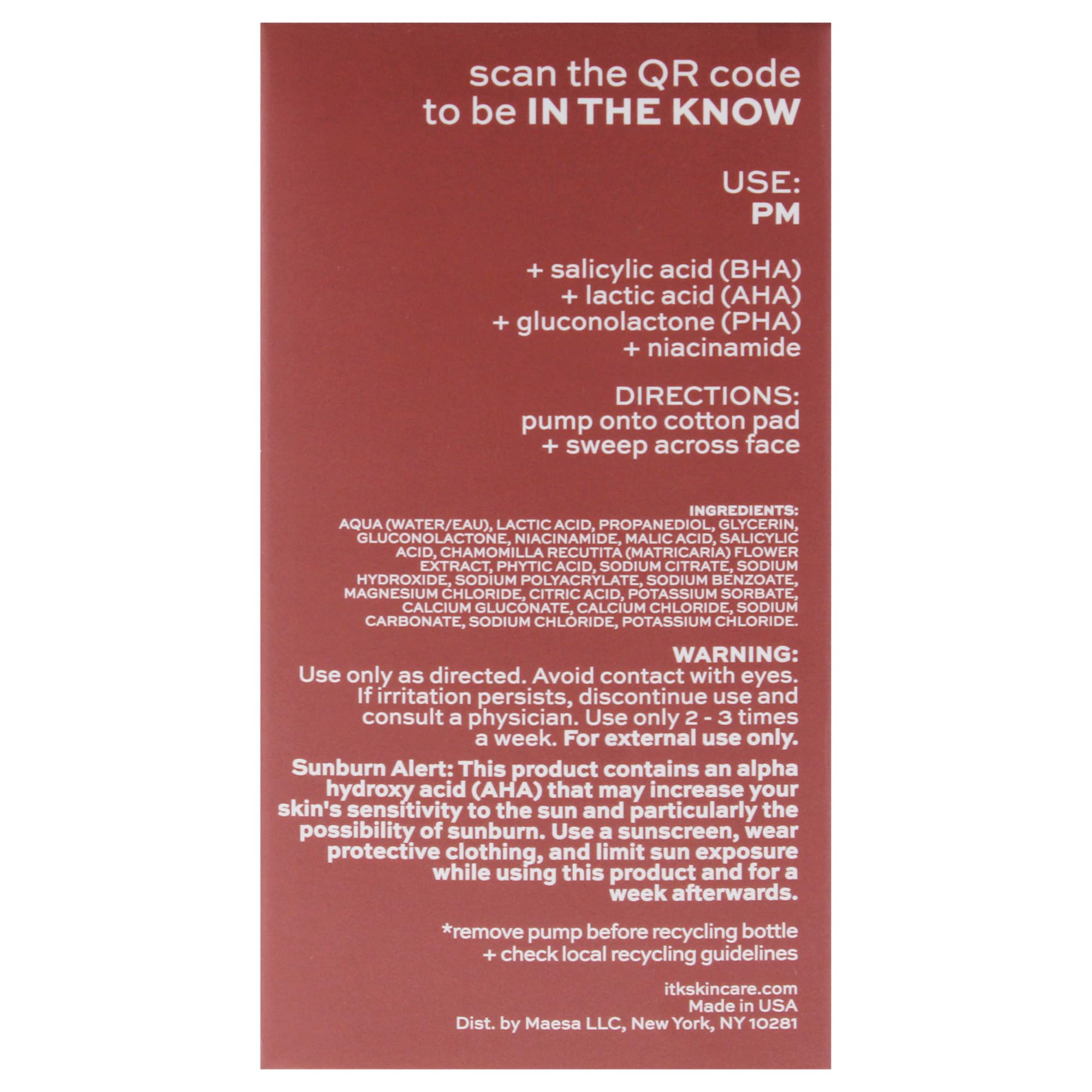 ITK Tri-Acid Toner daily-use routine step image