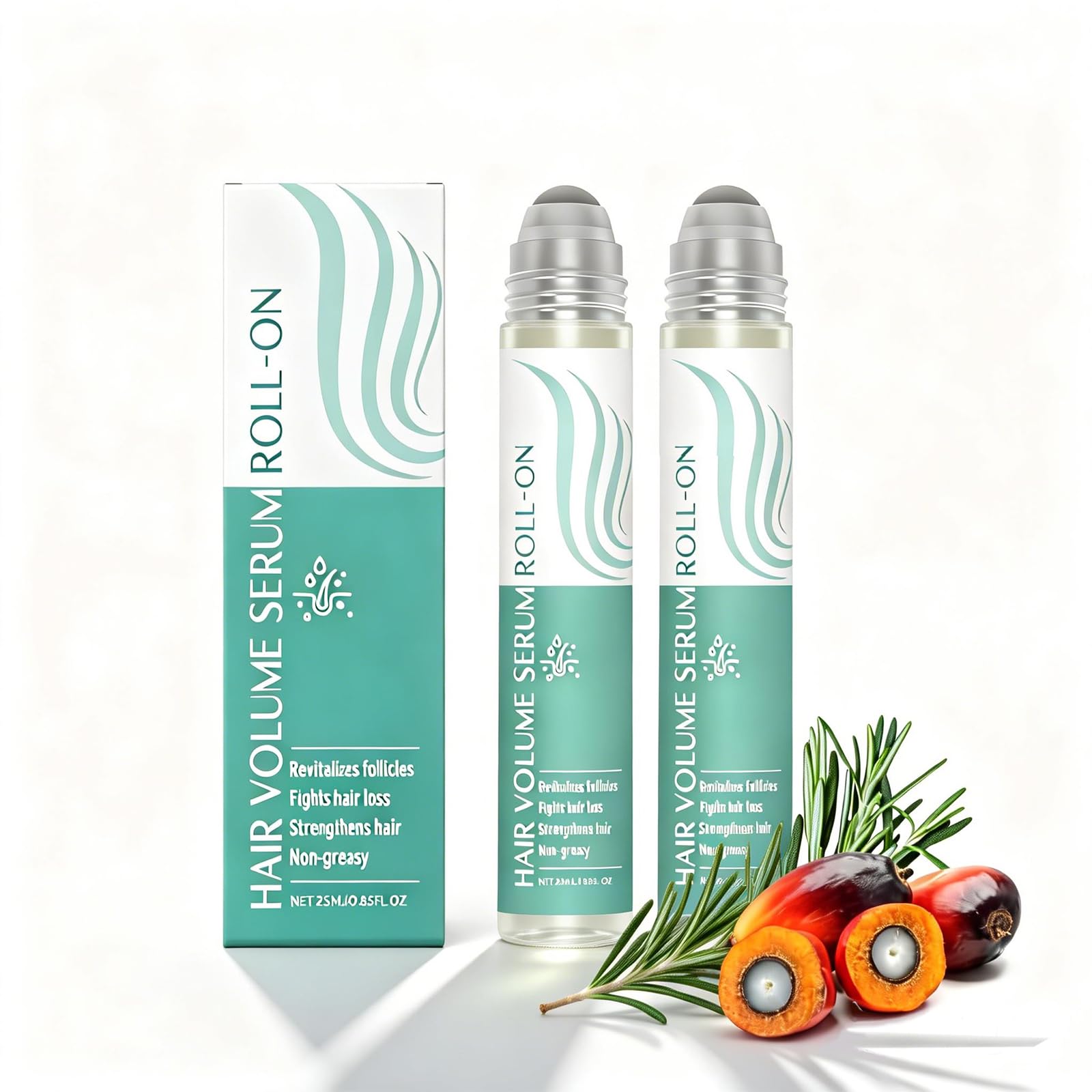 Itkemod Hair Growth Serum Roll-On close-up on roller tip for precise scalp care