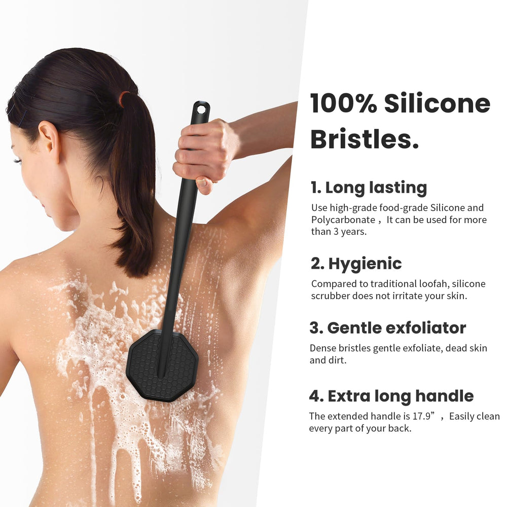 iTOKGOK ergonomic no-slip handle close-up—secure grip during bathing