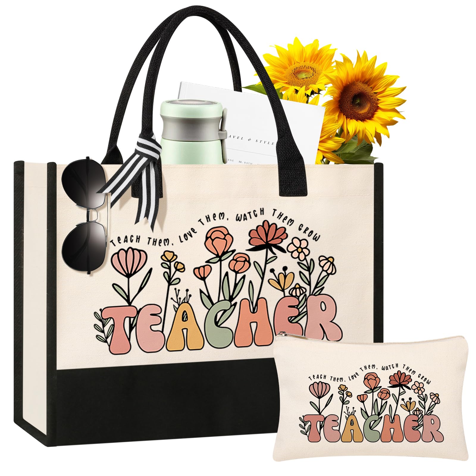 Itotegifts canvas tote bag classroom-ready with ample space for essentials