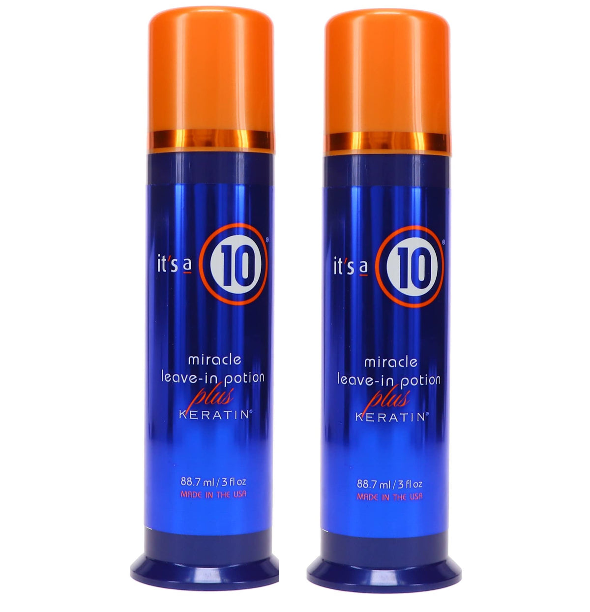 Its 10 Haircare Miracle Leave-In Potion bottle pour delivers frizz control and moisture.